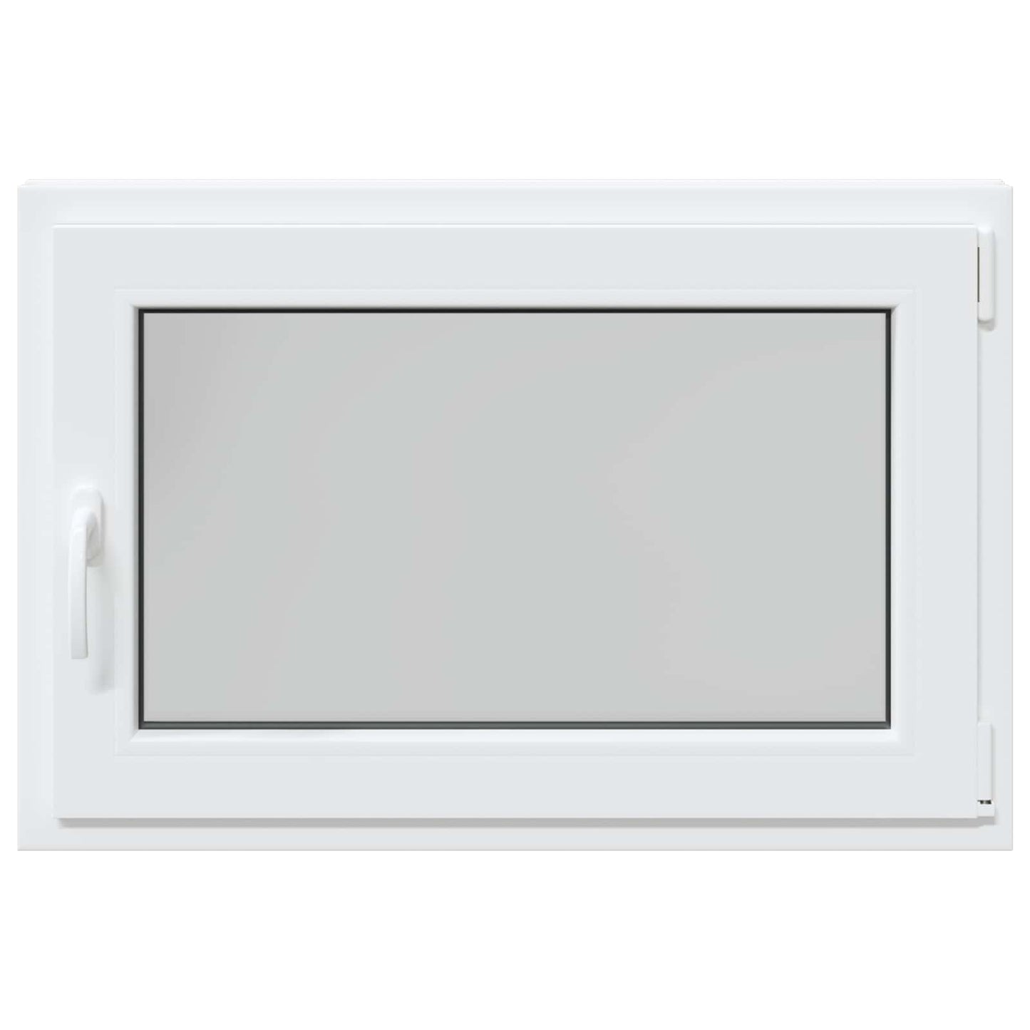 vidaXL Basement Window RISOR 90 x 50 cm PVC and Glass White
