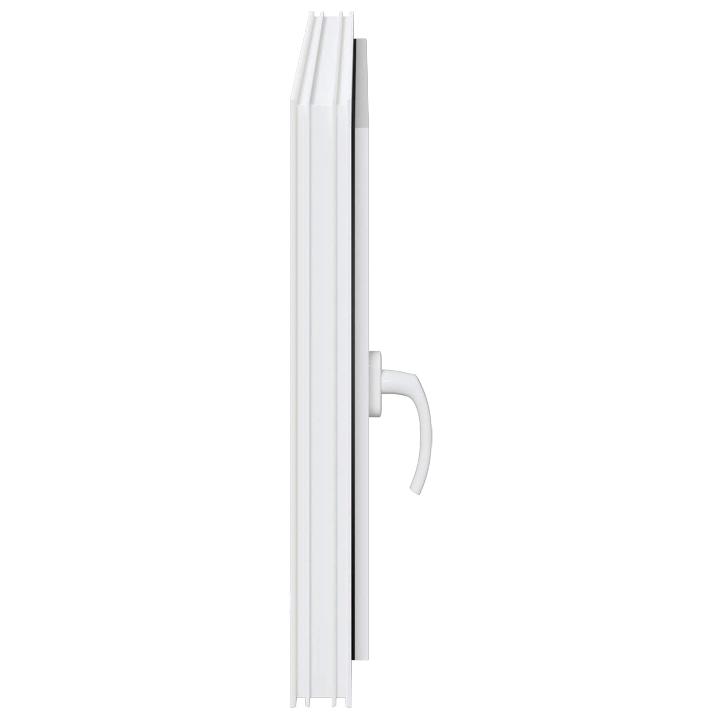 vidaXL Basement Window RISOR 90 x 50 cm PVC and Glass White