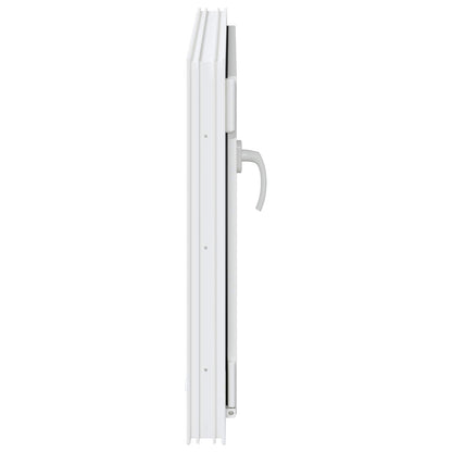 vidaXL Basement Window RISOR 100 x 50 cm PVC and Glass White