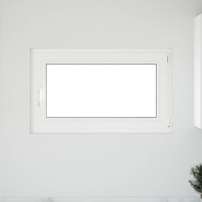 vidaXL Tilt & Turn Basement Window RISOR 100 x 70 cm PVC and Glass
