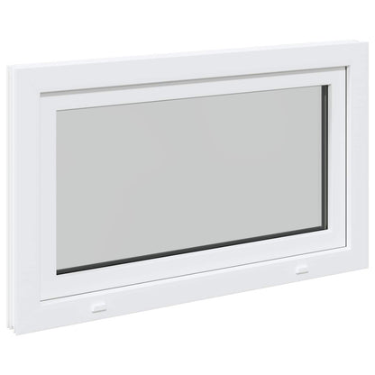 vidaXL Tilt & Turn Basement Window RISOR 100 x 70 cm PVC and Glass