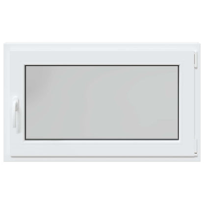 vidaXL Tilt & Turn Basement Window RISOR 100 x 70 cm PVC and Glass