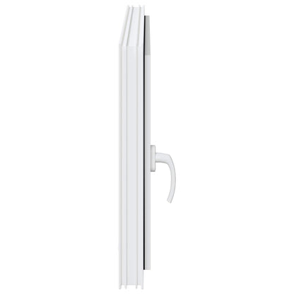 vidaXL Tilt & Turn Basement Window RISOR 100 x 70 cm PVC and Glass