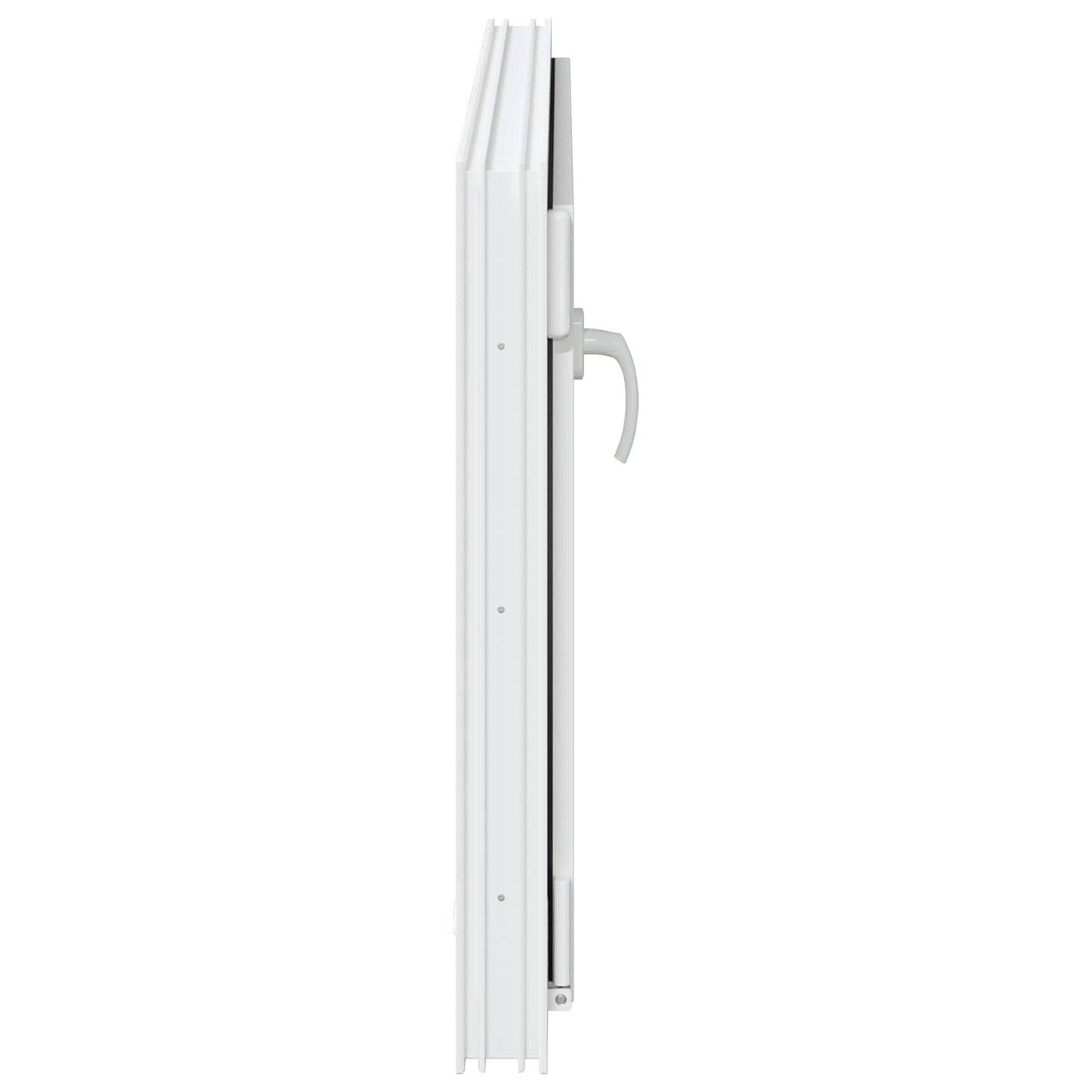 vidaXL Basement Window RISOR 100 x 70 cm PVC and Glass White