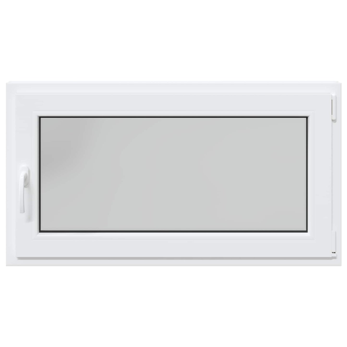 vidaXL Basement Window RISOR 110 x 50 cm PVC and Glass White