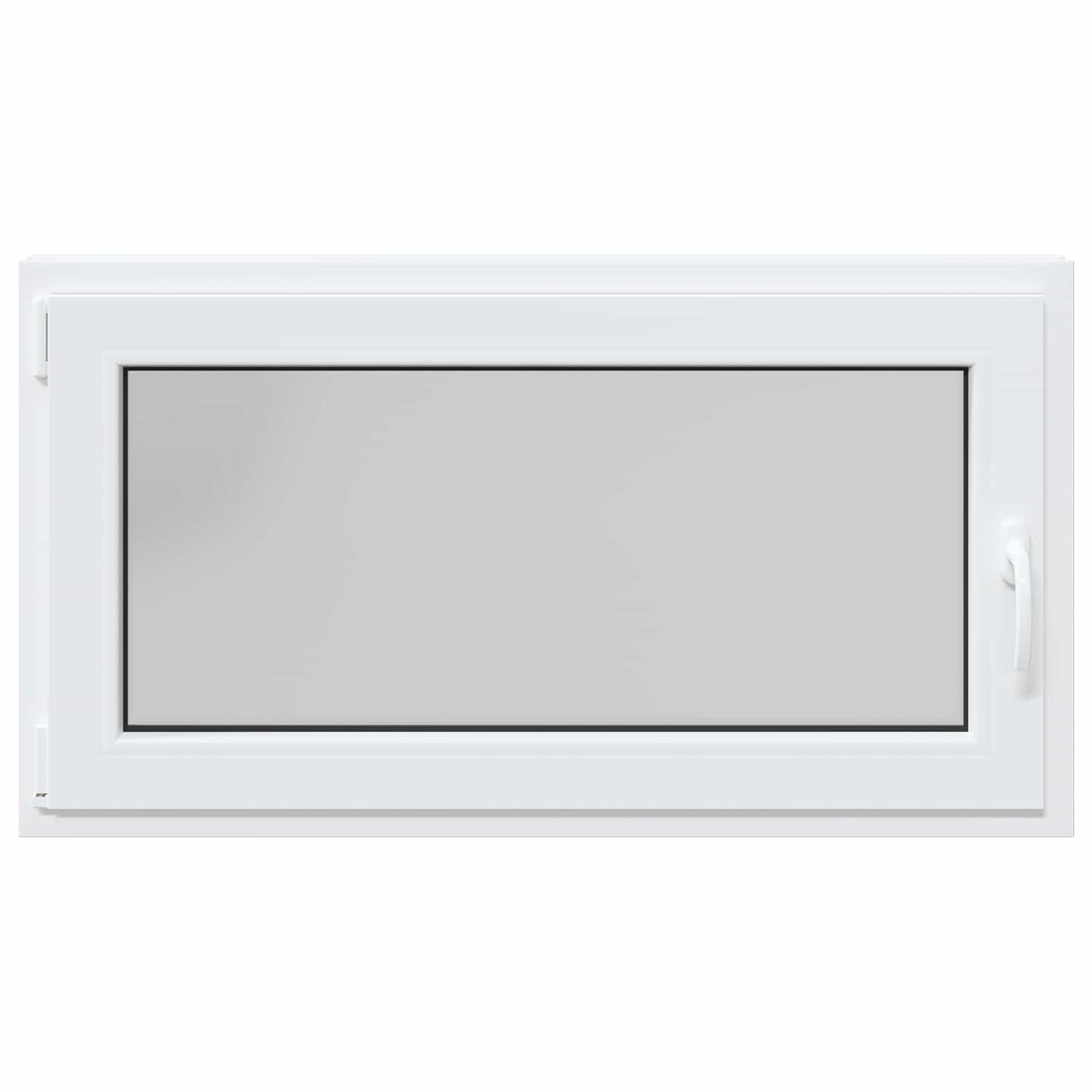 vidaXL Basement Window RISOR 110 x 60 cm PVC and Glass White