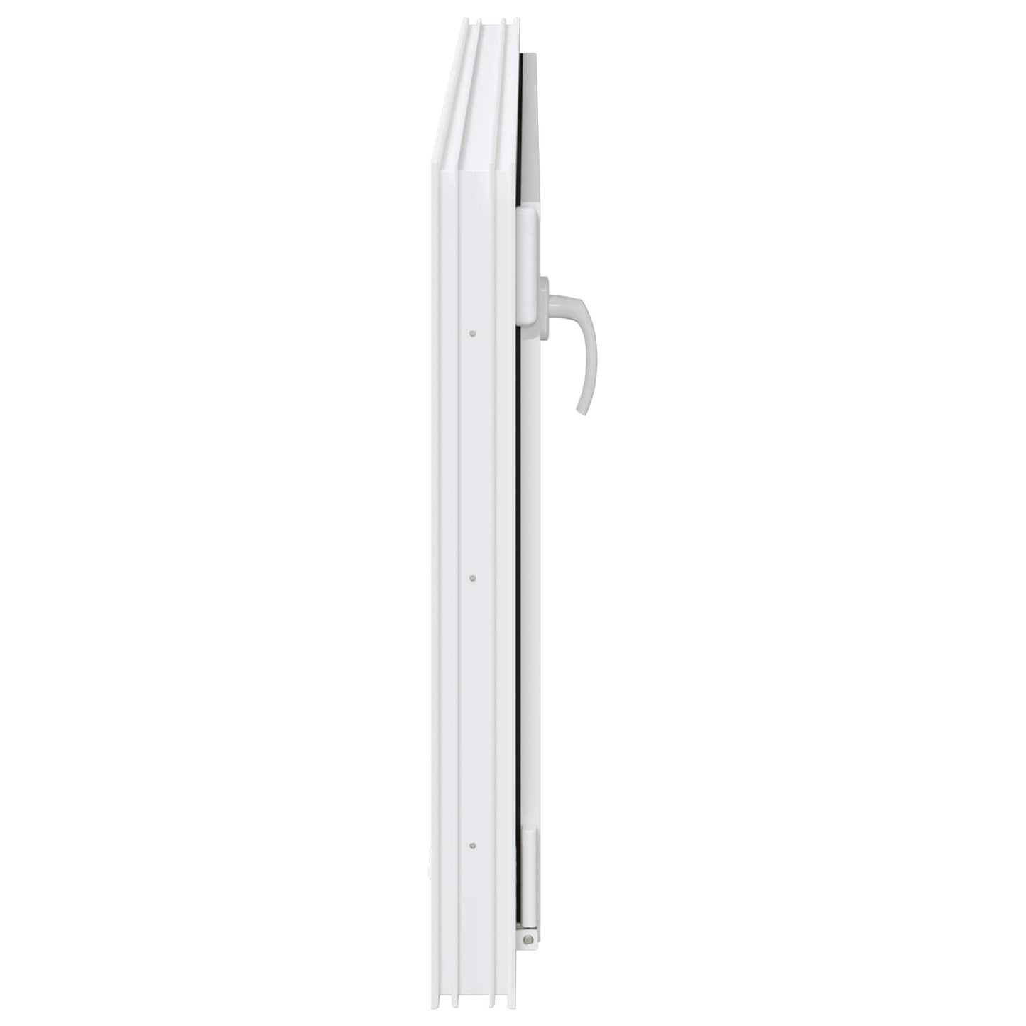 vidaXL Basement Window RISOR 110 x 70 cm PVC and Glass White