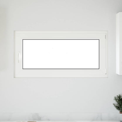 vidaXL Basement Window RISOR 120 x 60 cm PVC and Glass White