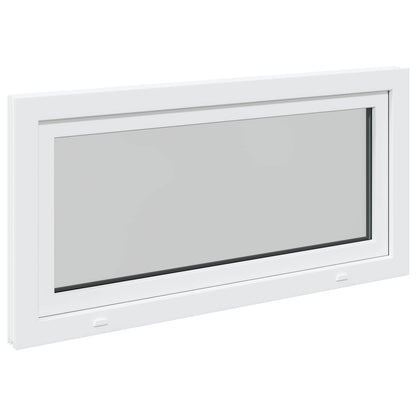 vidaXL Basement Window RISOR 120 x 60 cm PVC and Glass White