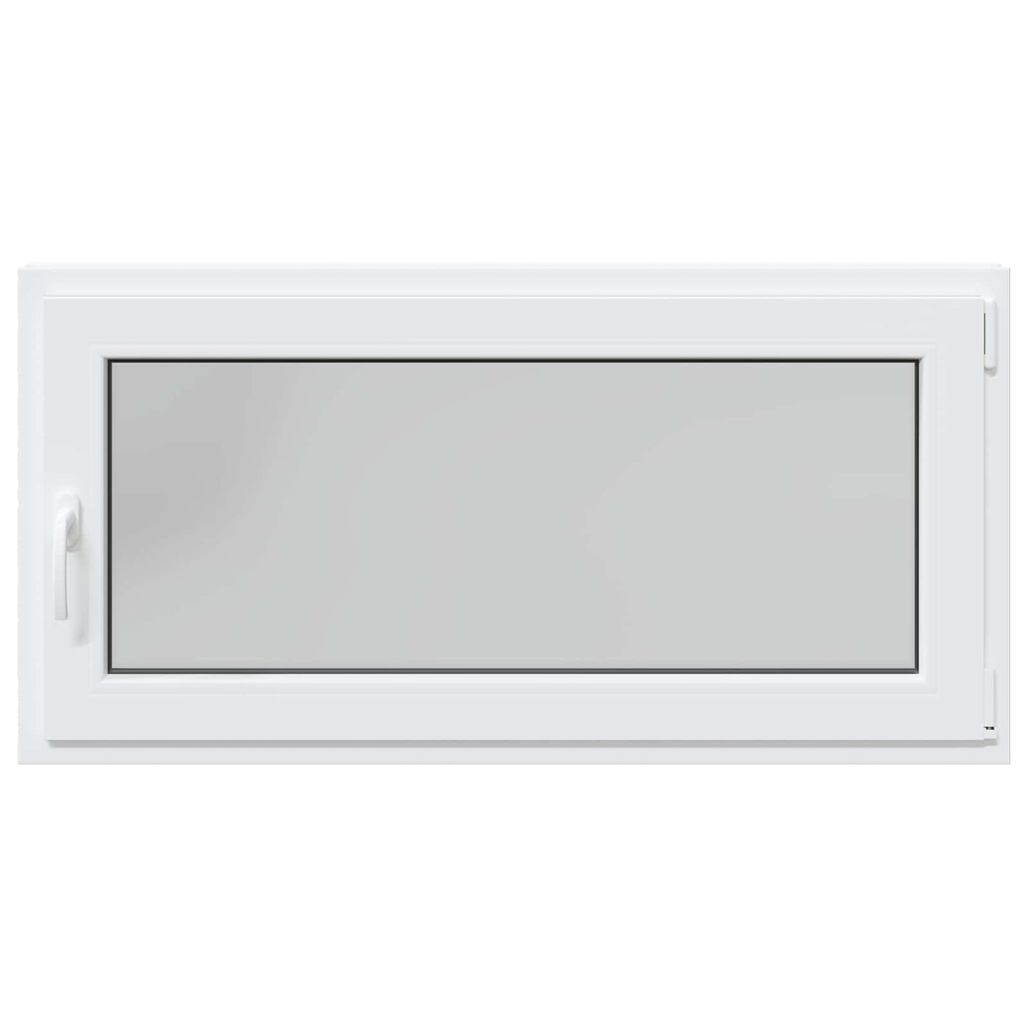 vidaXL Basement Window RISOR 120 x 60 cm PVC and Glass White