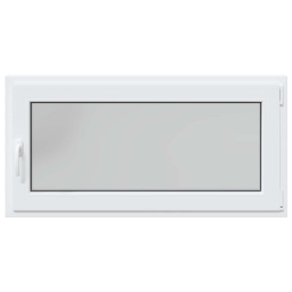 vidaXL Basement Window RISOR 120 x 60 cm PVC and Glass White