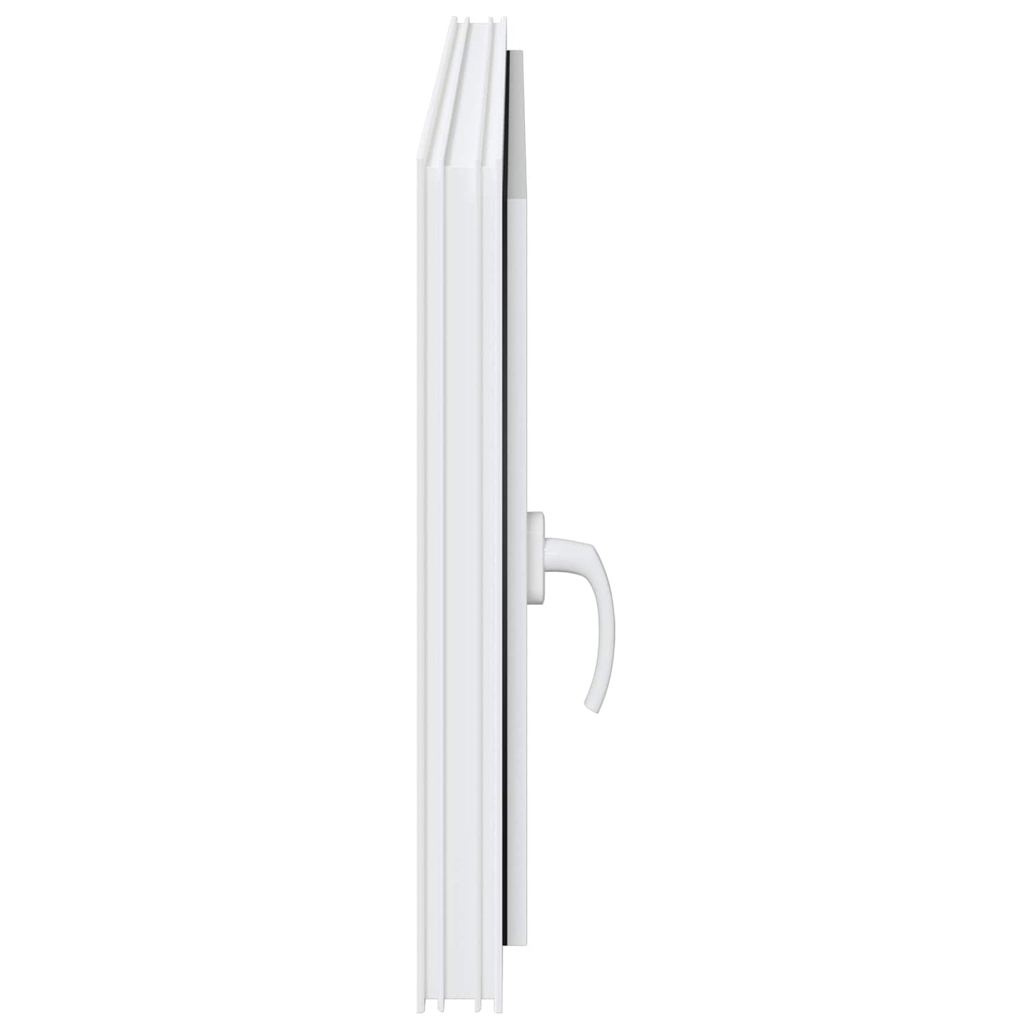 vidaXL Basement Window RISOR 120 x 60 cm PVC and Glass White