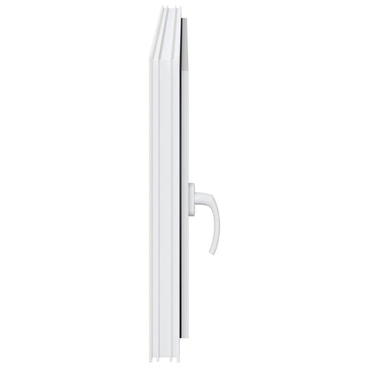 vidaXL Basement Window RISOR 120 x 60 cm PVC and Glass White