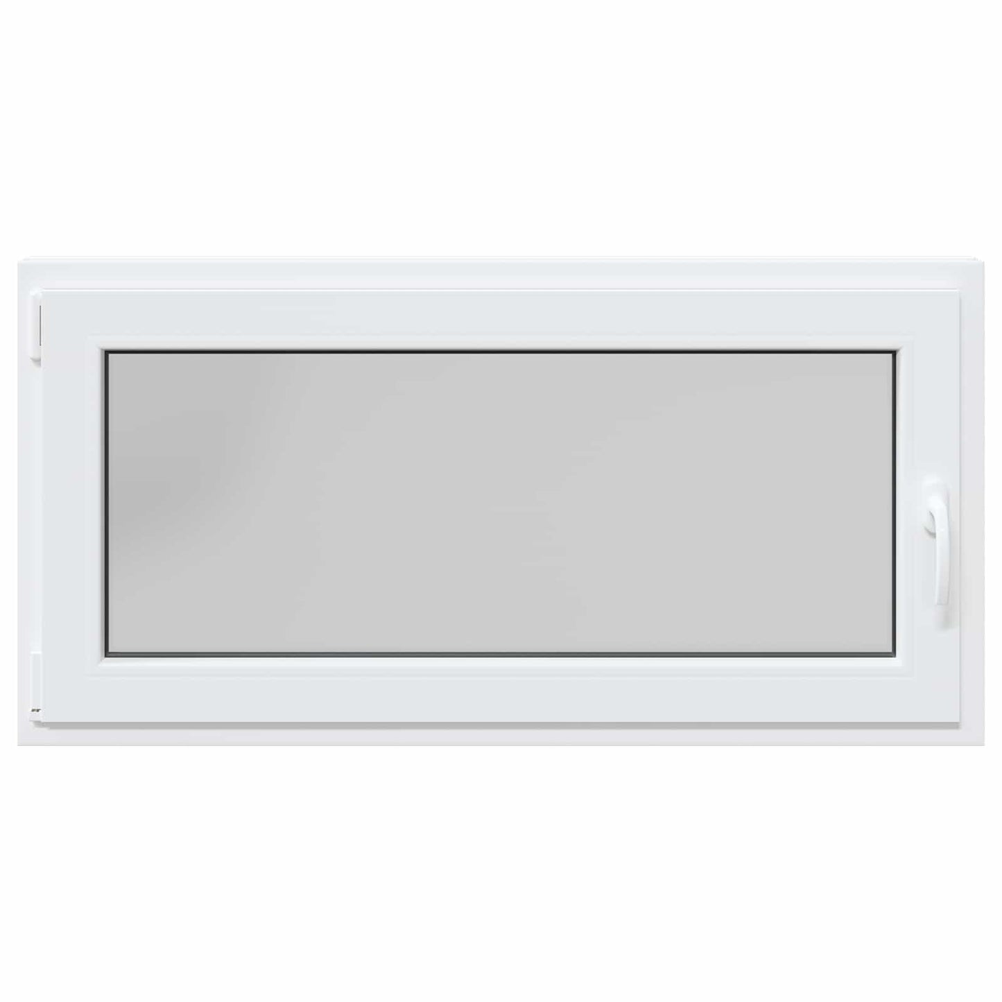 vidaXL Basement Window RISOR 120 x 60 cm PVC and Glass White