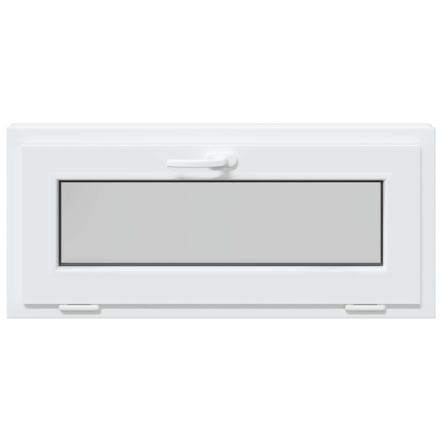 vidaXL Basement Window RISOR 90 x 40 cm PVC and Glass White