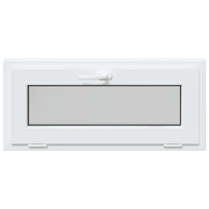 vidaXL Basement Window RISOR 90 x 40 cm PVC and Glass White