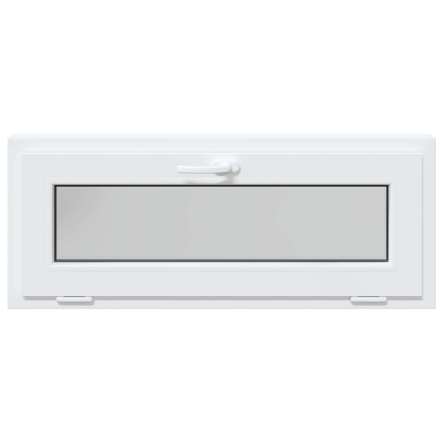 vidaXL Basement Window RISOR 110 x 40 cm PVC and Glass White
