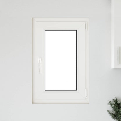 vidaXL Basement Window RISOR 50 x 75 cm PVC and Glass Anthracite