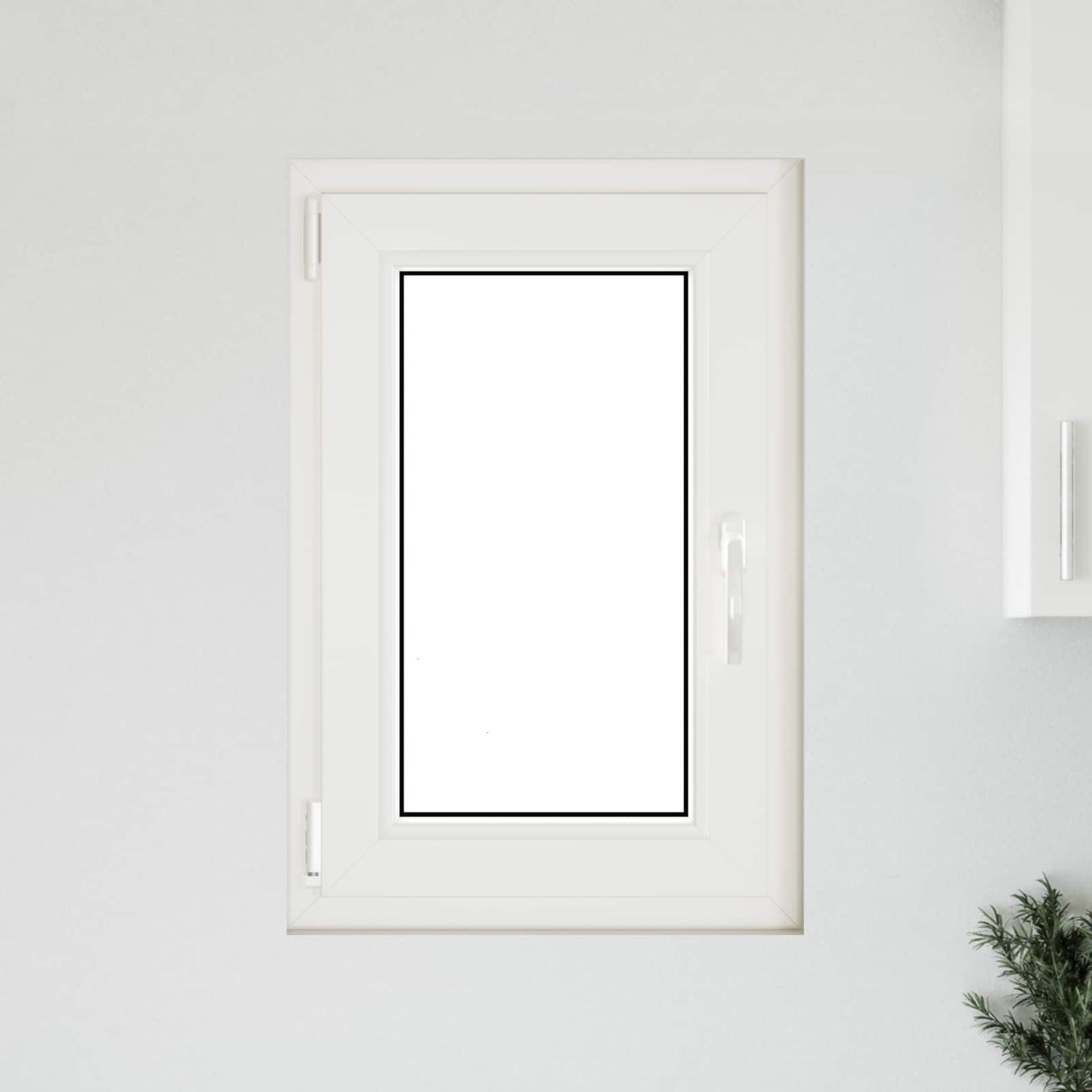 vidaXL Basement Window RISOR 50 x 75 cm PVC and Glass Anthracite