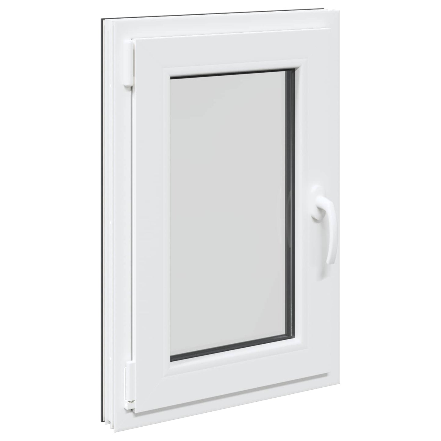 vidaXL Basement Window RISOR 50 x 75 cm PVC and Glass Anthracite