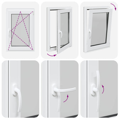 vidaXL Tilt & Turn Basement Window RISOR 60 x 90 cm