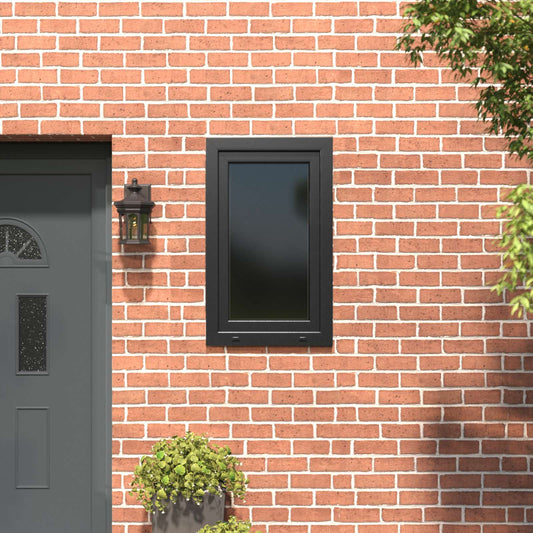 vidaXL Basement Window RISOR 60 x 100 cm PVC and Glass Anthracite