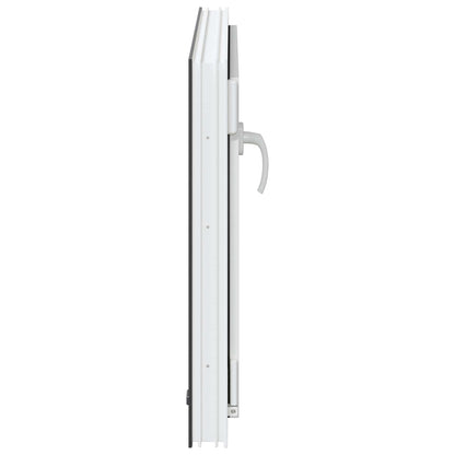 vidaXL Basement Window RISOR 80 x 50 cm PVC and Glass Anthracite