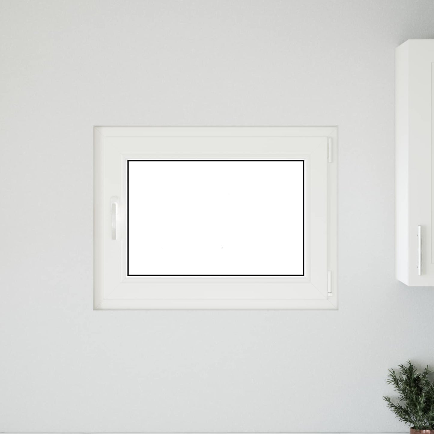 vidaXL Basement Window RISOR 80 x 50 cm PVC and Glass Anthracite