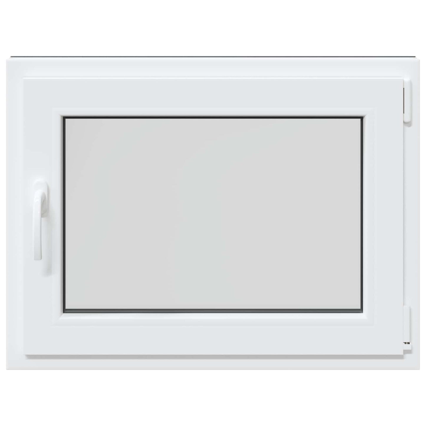 vidaXL Basement Window RISOR 80 x 50 cm PVC and Glass Anthracite