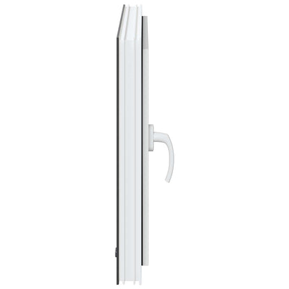 vidaXL Basement Window RISOR 80 x 50 cm PVC and Glass Anthracite
