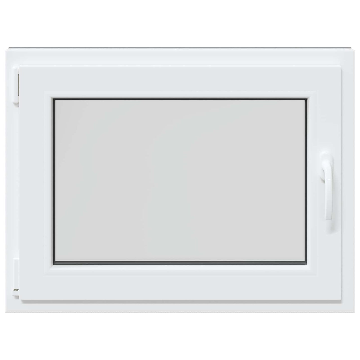 vidaXL Basement Window RISOR 80 x 60 cm PVC and Glass Anthracite