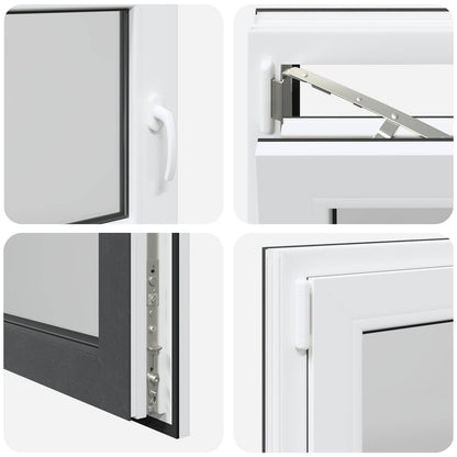 vidaXL Tilt & Turn Basement Window RISOR 90 x 60 cm