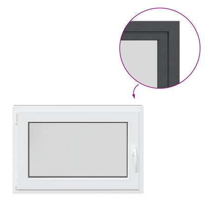 vidaXL Tilt & Turn Basement Window RISOR 90 x 60 cm