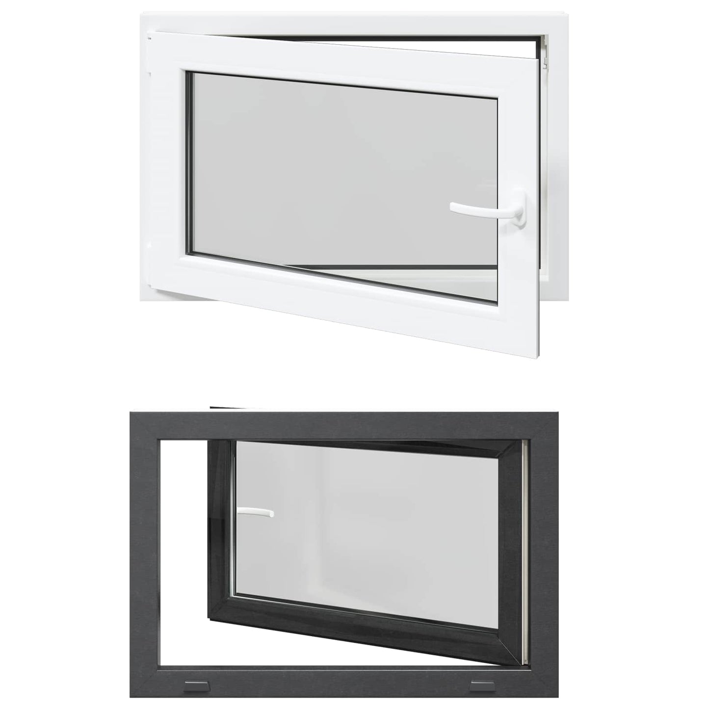 vidaXL Tilt & Turn Basement Window RISOR 90 x 60 cm