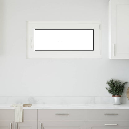 vidaXL Basement Window RISOR 100 x 50 cm PVC and Glass Anthracite