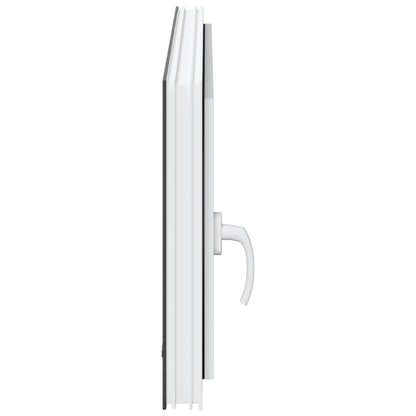 vidaXL Basement Window RISOR 100 x 50 cm PVC and Glass Anthracite