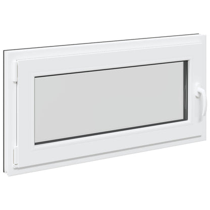 vidaXL Basement Window RISOR 100 x 50 cm PVC and Glass Anthracite