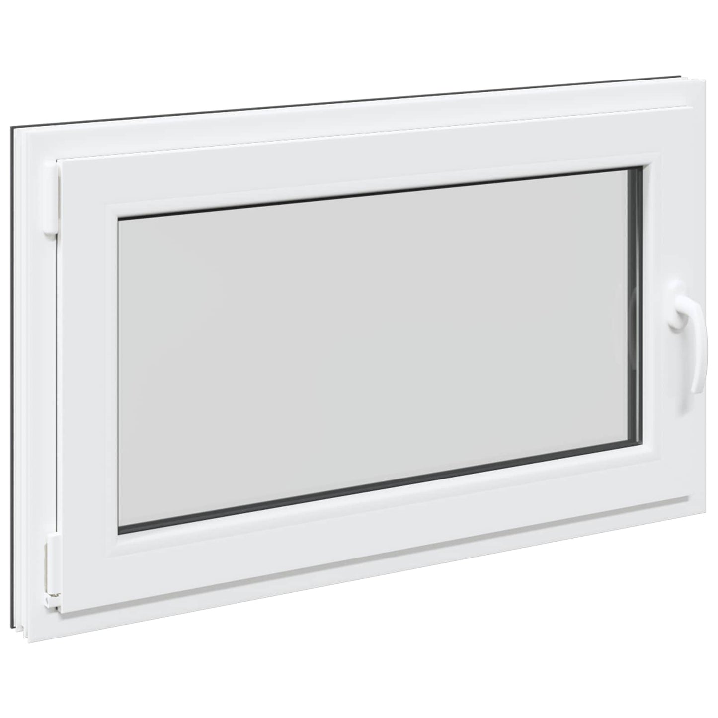 vidaXL Basement Window RISOR 100 x 70 cm PVC and Glass Anthracite