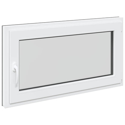 vidaXL Basement Window RISOR 110 x 50 cm PVC and Glass Anthracite