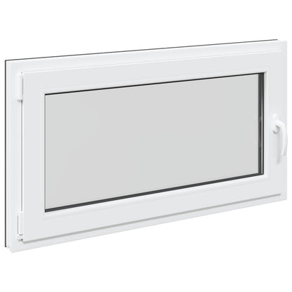 vidaXL Basement Window RISOR 110 x 60 cm PVC and Glass Anthracite
