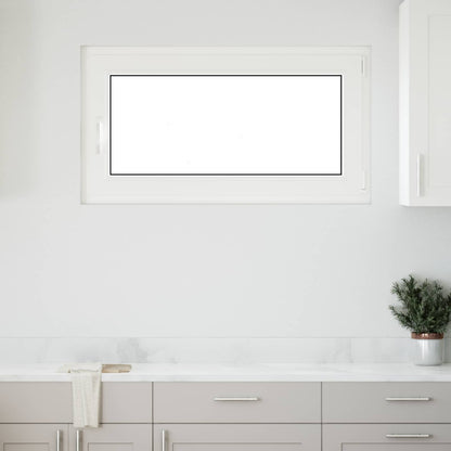 vidaXL Tilt & Turn Basement Window RISOR 110 x 70 cm PVC and Glass