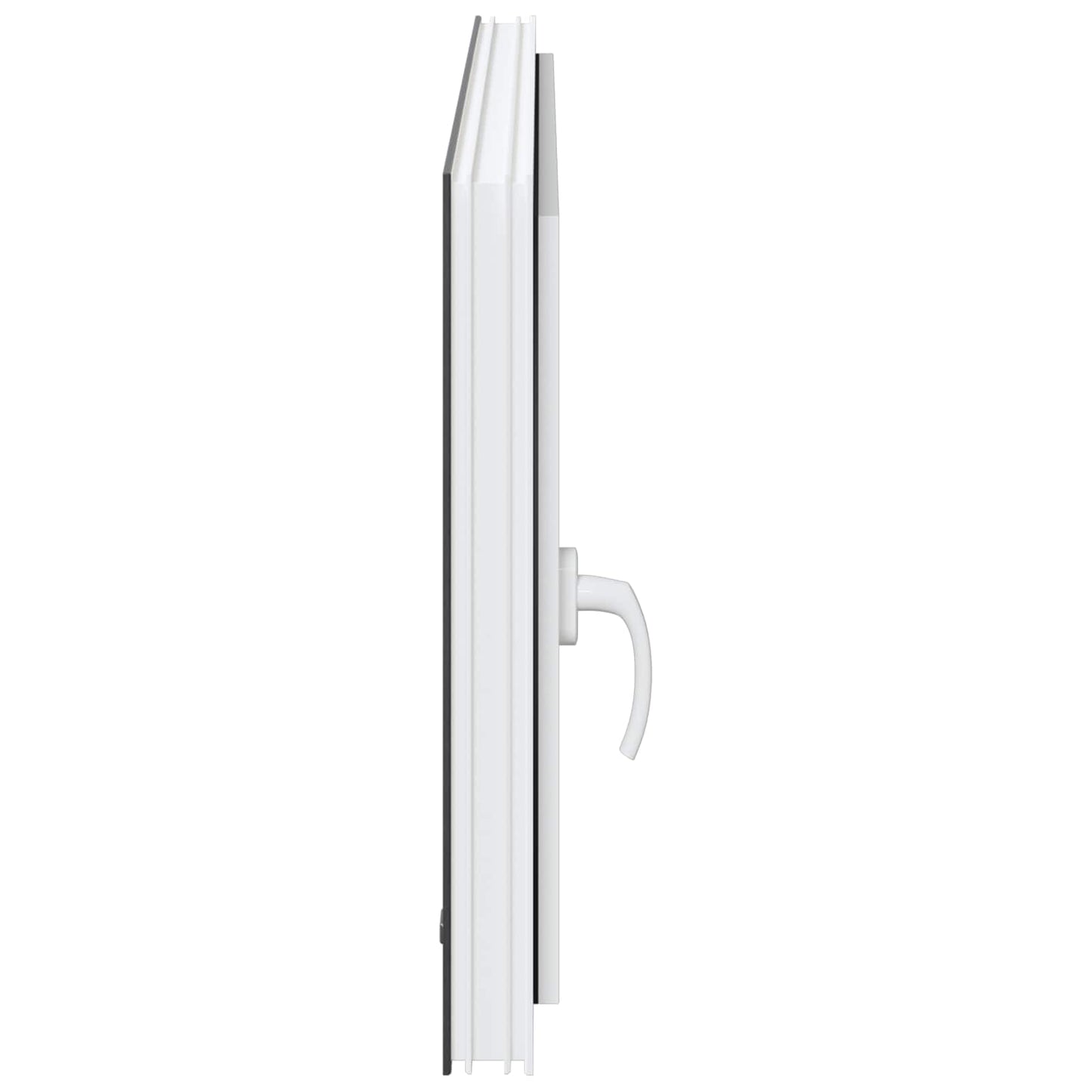 vidaXL Tilt & Turn Basement Window RISOR 110 x 70 cm PVC and Glass