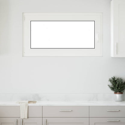 vidaXL Basement Window RISOR 110 x 70 cm PVC and Glass Anthracite