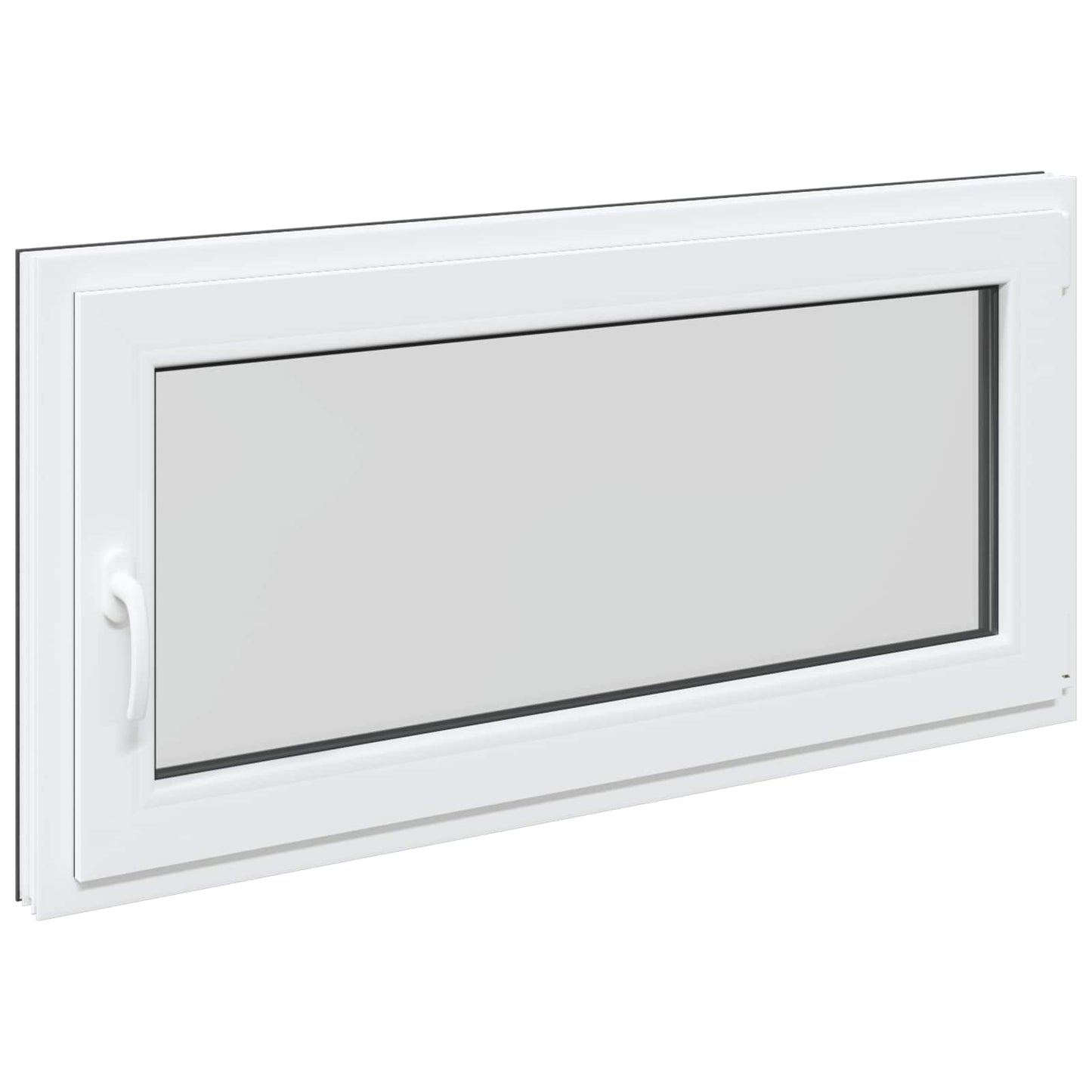 vidaXL Basement Window RISOR 120 x 60 cm PVC and Glass Anthracite
