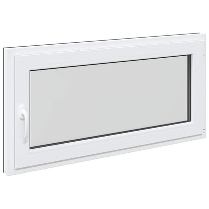 vidaXL Basement Window RISOR 120 x 60 cm PVC and Glass Anthracite