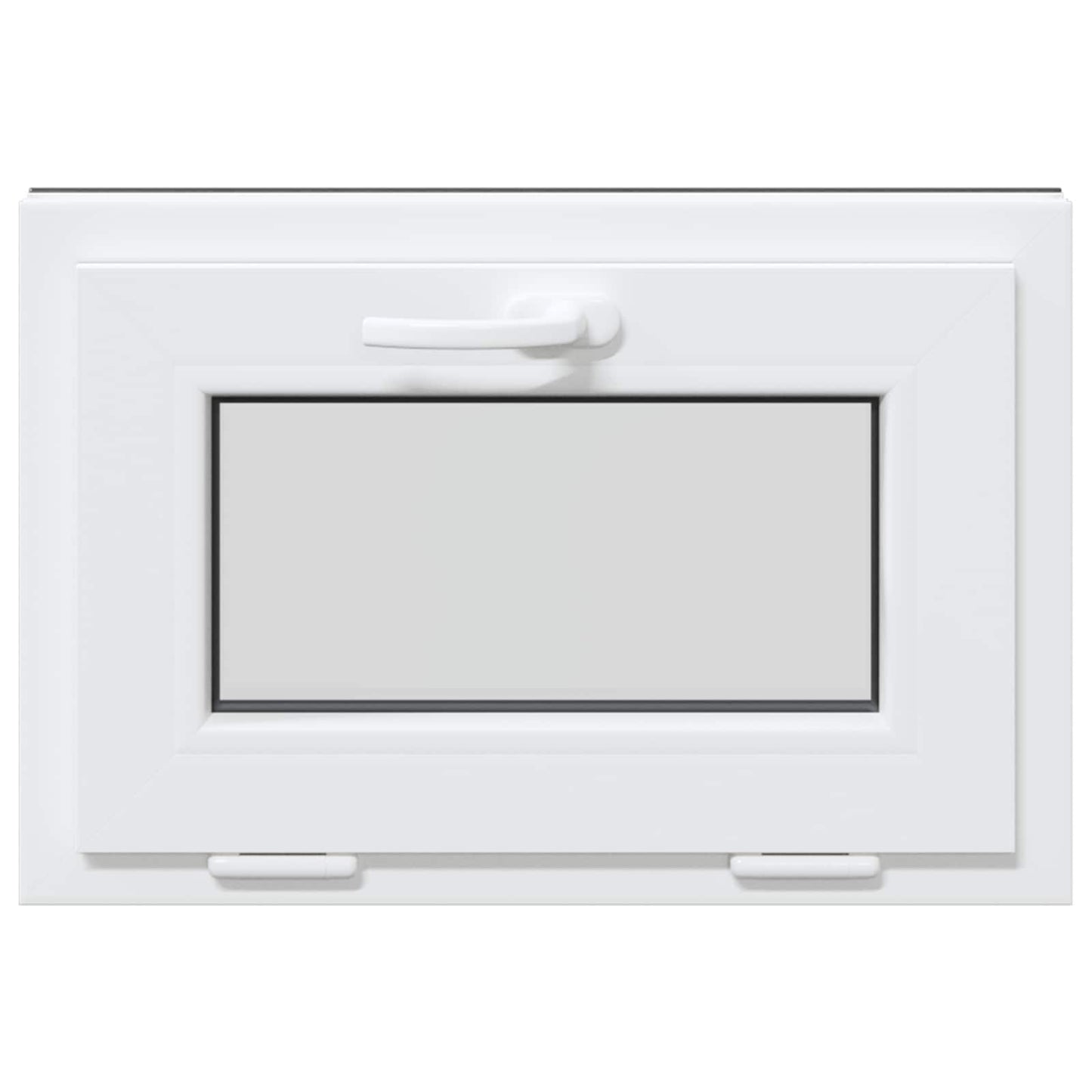 vidaXL Basement Window RISOR 60 x 40 cm PVC and Glass Anthracite