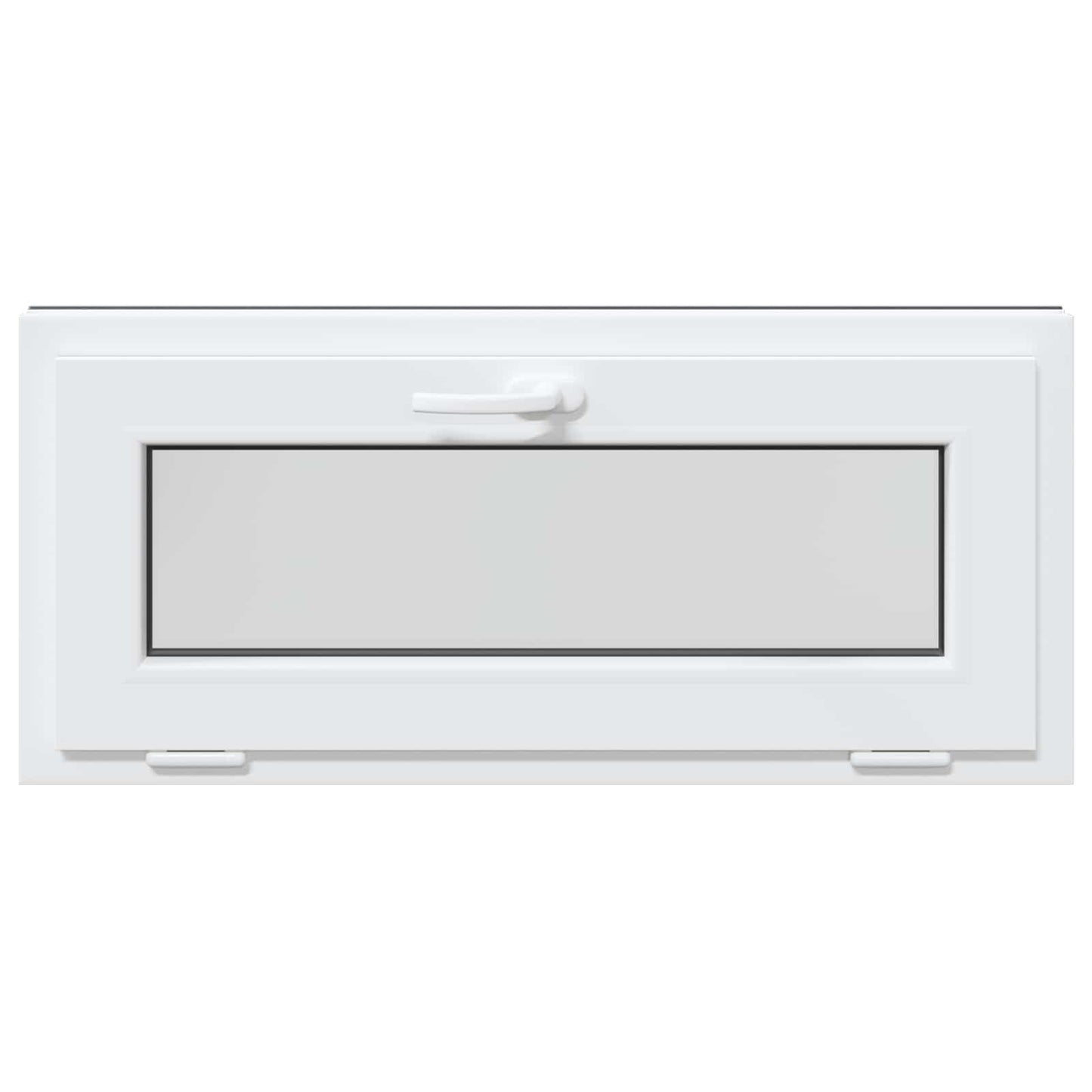 vidaXL Basement Window RISOR 90 x 40 cm PVC and Glass Anthracite