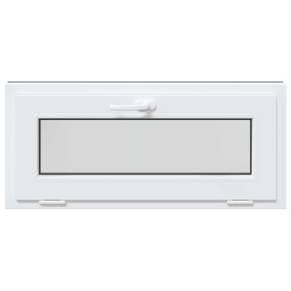 vidaXL Basement Window RISOR 90 x 40 cm PVC and Glass Anthracite