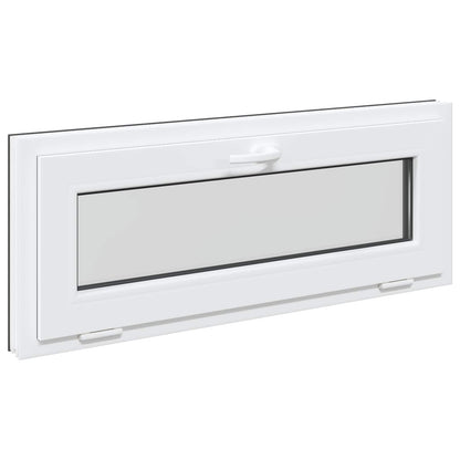 vidaXL Basement Window RISOR 100 x 40 cm PVC and Glass Anthracite