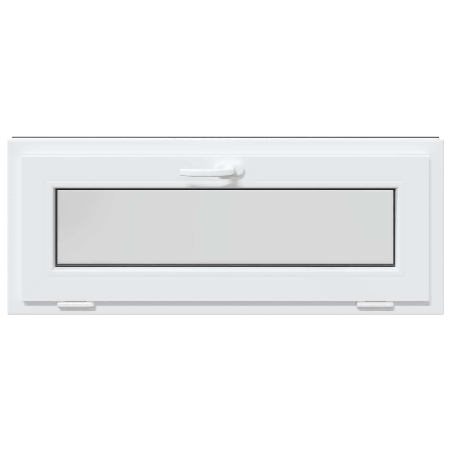 vidaXL Basement Window RISOR 100 x 40 cm PVC and Glass Anthracite